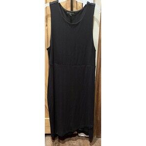 EUC Women's Athleta Black Breathable Sleeveless Dress Size SMALL